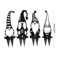 thumbnail image 2 of JZROCKER Metal Iron Faceless for Doll Gnomes Statue Art Silhouette Home Garden Decoration Outdoor Yard Patio Courtyard Artwork Dwarf Ornaments, 2 of 9
