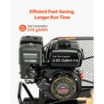 thumbnail image 4 of KFFKFF 9 Gallon Twin-Tank Gas Powered Air Compressor, 6.5HP 9CFM Gas Driven Air Compressor Tank on Wheel, Max 115PSI Piston Pump Air-Compressed System, 4 of 9