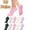 10 pairs Light, variant on 10 Pairs Women' Non-Slip Pilates Yoga Grip Socks Suitable for Fitness, Ballet, Barre Workouts & Dance - Bow-Patterned Ruffled Crew Socks with Striped Sole, Machine Washable - Training Socks for Gym
