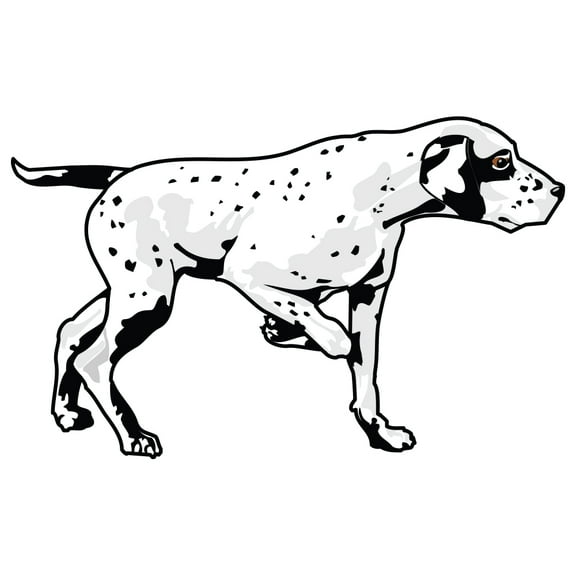 Dalmatian Decal | Indoor/Outdoor | Dog Lover Super Cute Sticker for SUV Windows, Dorm Rooms, Bedroom, Offices | SignMission personalized gift | 18"