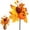 Orange1, variant on Clearance Under $1 Artificial Fall Pumpkin Branch with Maple Leaves and Berries for Thanksgiving Decor