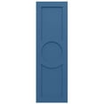 thumbnail image 5 of Ekena Millwork 15"W x 52"H True Fit PVC Center Circle Arts & Crafts Fixed Mount Shutters, Sojourn Blue (Per Pair - Hardware Not Included), 5 of 9