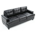 thumbnail image 5 of Glory Furniture Sandridge Faux Leather Sofa in Black, 5 of 6