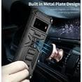 thumbnail image 3 of Designed for Google Pixel 7 Case Basic Phone Case with Stand Bracket Military Grade Drop Protection Dual Layer Shockproof Durable Hard Rigid PC Anti-Scratch Protective Heat Dissipation Cover-Black, 3 of 7