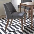 thumbnail image 2 of Space Savers Medium Brown Nido Chair - Grey  (RTA)-Set of 2, 2 of 10