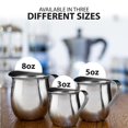 thumbnail image 3 of EHOMEA2Z Campana de acero inoxidable para crema, café expreso, jarra para espuma, taza Latte Art (2 3 oz), 3 of 5