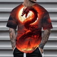 thumbnail image 2 of Playeras Cuello V Para Hombre, Conjunto De 2 Piezas De Camiseta De Manga Corta Con Cuello Redondo Y Pantalones Cortos Con Cordón Y Estampado De Letras Y Números, Adecuado Para El Verano, 2 of 4