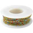 thumbnail image 1 of 1 Roll of Rhinestone Trim Chain Exquisite Diy Rhinestone Chain Decorative Sewing Chain, 1 of 8