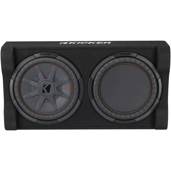 Kicker 51PTRTP12 CompRT 12" Car Audio Loaded SubBox Low Profile Down Firing 500W