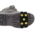 thumbnail image 2 of Oraceous Anti-Slip 5-Tooth Ice Cleats For Shoes Silicone Snow Grips Winter Walking Non-Slip Traction Cleats For Icy Roads Outdoor Shoe Covers, 2 of 10