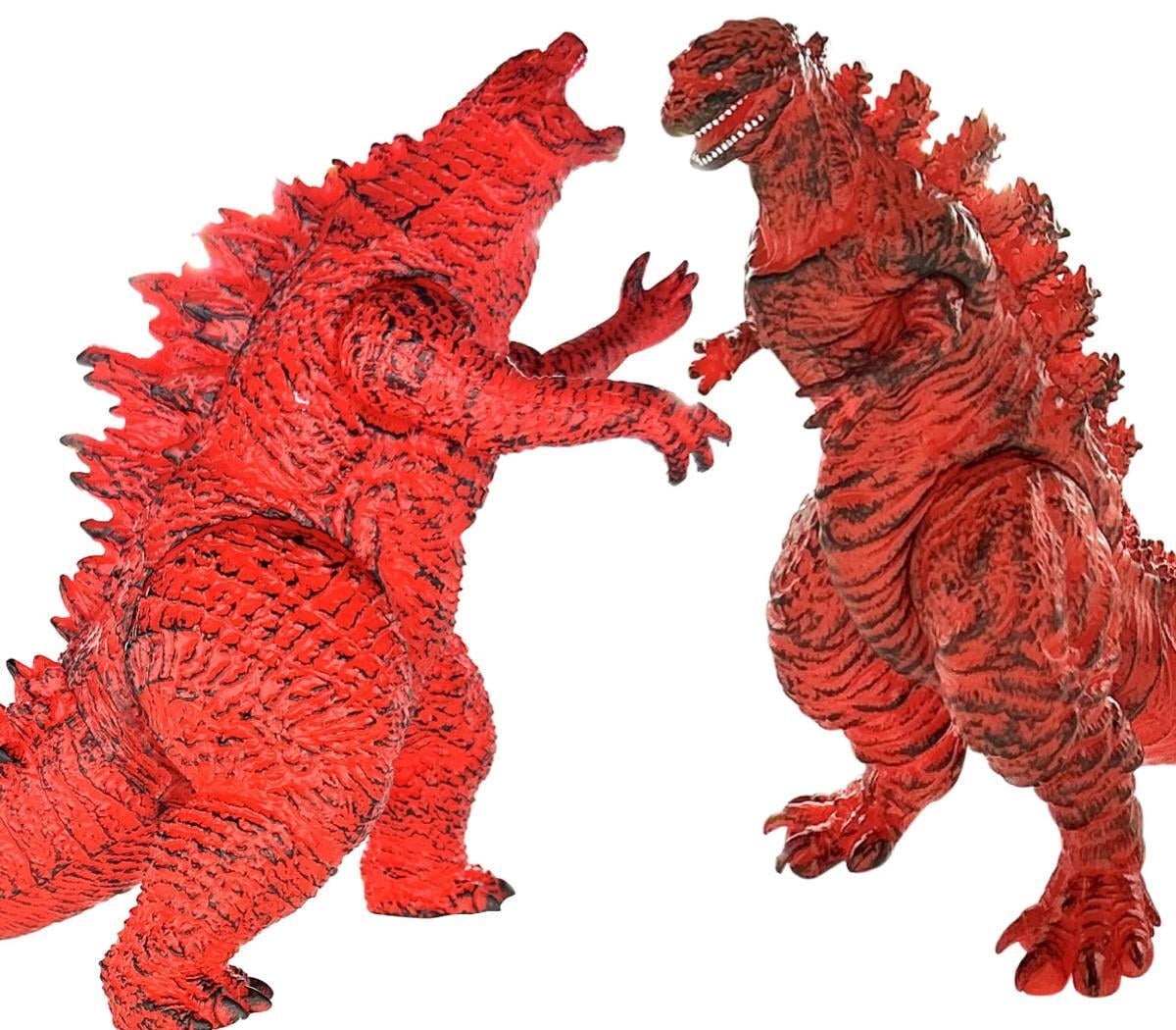 TwCare Godzilla Fire Shin Figure Set, King of Monsters Toys