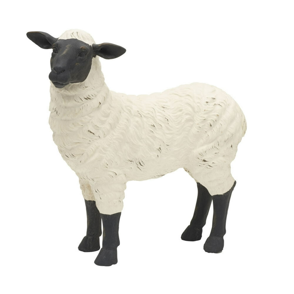 Elements 10inch Standing Sheep Polyresin Figurine