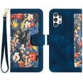 thumbnail image 1 of Compatible with Samsung Galaxy A13 4G Vintage Flower Wallet Case Magnetic Closure Cover with Card Slots, 1 of 5