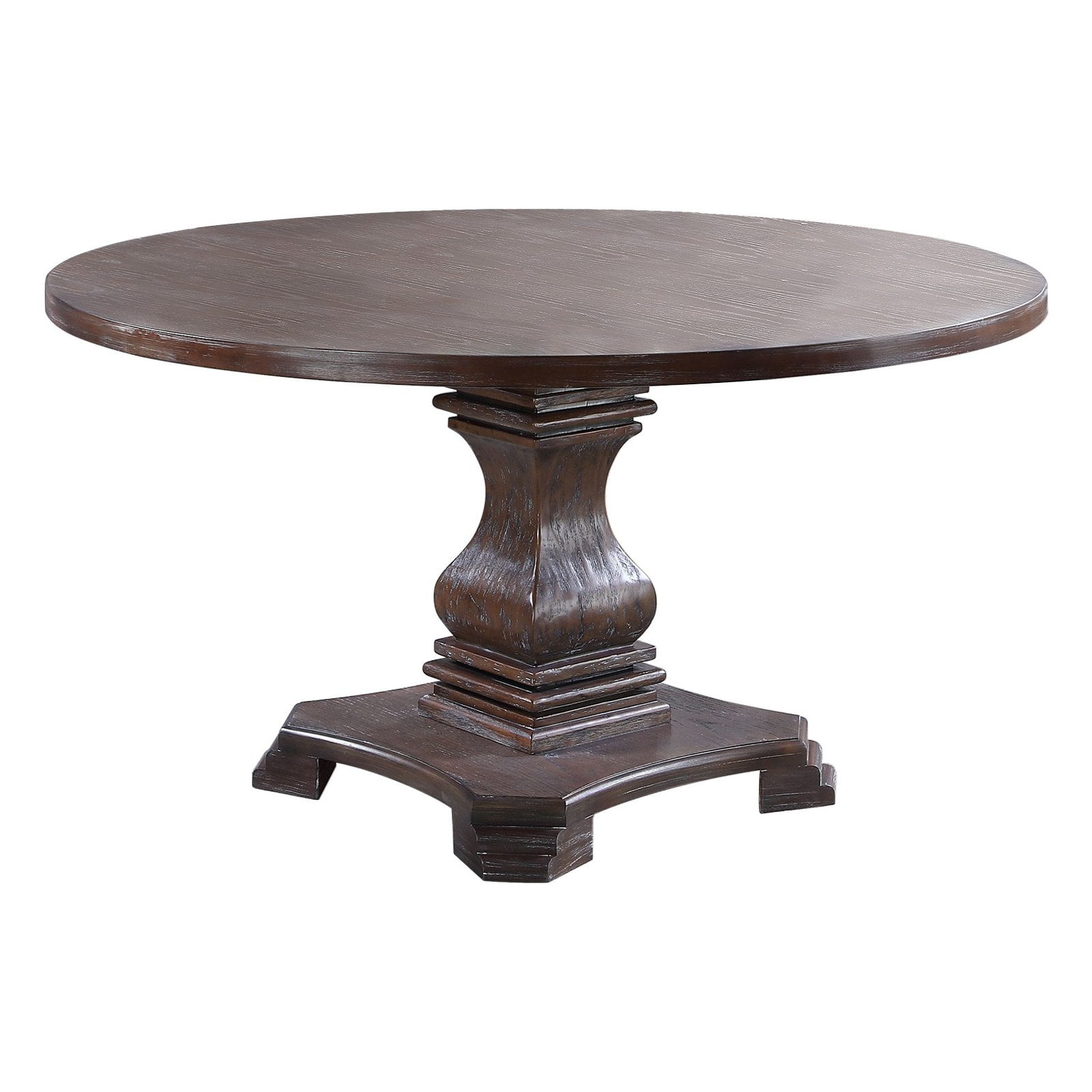 Best Master Furniture Ellisburg 54 in. Round Weathered Wood Dining Table