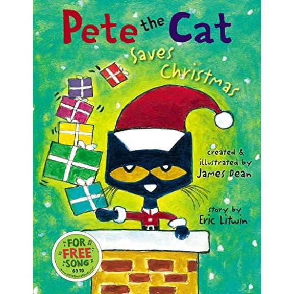 Pre-Owned Pete the Cat Saves Christmas: A Christmas Holiday Book for Kids Paperback