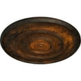 thumbnail image 3 of 30"OD x 2 1/4"P Dylar Ceiling Medallion (Fits Canopies up to 6 1/4"), Hand-Painted Rust, 3 of 6