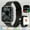 Black, variant on 1.83" Full Touch Smartwatch - Caller ID, Fitness Tracker, Step Counter, Message Alerts, USB Charging, Compatible with iPhone/Android, Includes Steel Strap