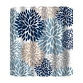 thumbnail image 2 of Cortina de ducha myvepuop de 70 x 70 pulgadas con 12 ganchos de plástico, impermeable, para baño, resistente, lavable a máquina, secado rápido, color azul oscuro, talla única, 2 of 8