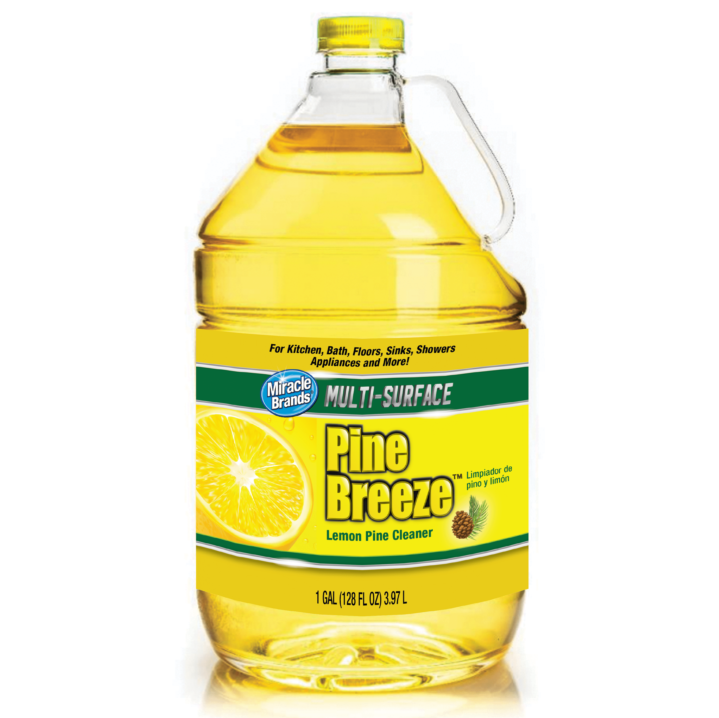 (4 pack) Pine Breeze Multi Surface Cleaner 1 Gallon Lemon Pine Scent