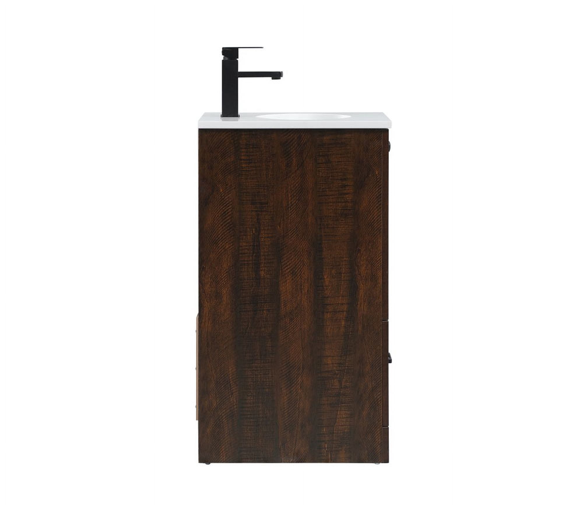 Elegant Kitchen and Bath 18 Inch Single Bathroom Vanity In Mango Wood