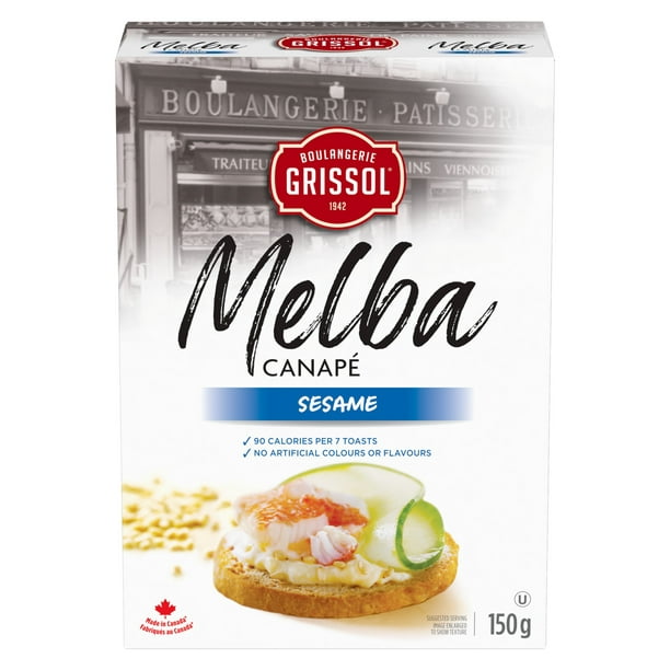 Boulangerie Grissol Melba Canapé Sésame, Dare 150 g