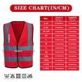 thumbnail image 4 of Chaleco de seguridad AYKRM rojo reflectante ANSI clase 2, 4 of 5