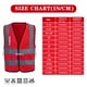 thumbnail image 4 of Chaleco de seguridad AYKRM rojo reflectante ANSI clase 2, 4 of 5