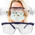 thumbnail image 4 of Protective Goggles, Shooting Ranges Anti-scratch Coating Anti-Fog Goggles Shock-proof Transparent Clear Lens with Anti-Fog Goggles for Polishing for Experiment bright black,sand, 4 of 8