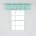 thumbnail image 2 of Ambesonne Nautical Valance Pack of 2, Ocean Sea Wave Pattern, 54"X12", Turquoise White, 2 of 2
