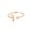Y, variant on Gold Plated Initial Ring Copper Open Design A to Z Letter Jewelry for Women Diamond Cut Accent Fashion Jewelry
