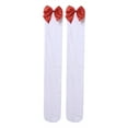 thumbnail image 2 of Seyurigaoka Women Thigh High Stockings, Beautiful Satin Bow Extra Long Socks for Party Carnival Prom, 2 of 6