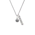 thumbnail image 2 of Delight Jewelry Silvertone Mini Volleyball/Water polo Silvertone Always My Sister Bar Charm Necklace, 23", 2 of 4