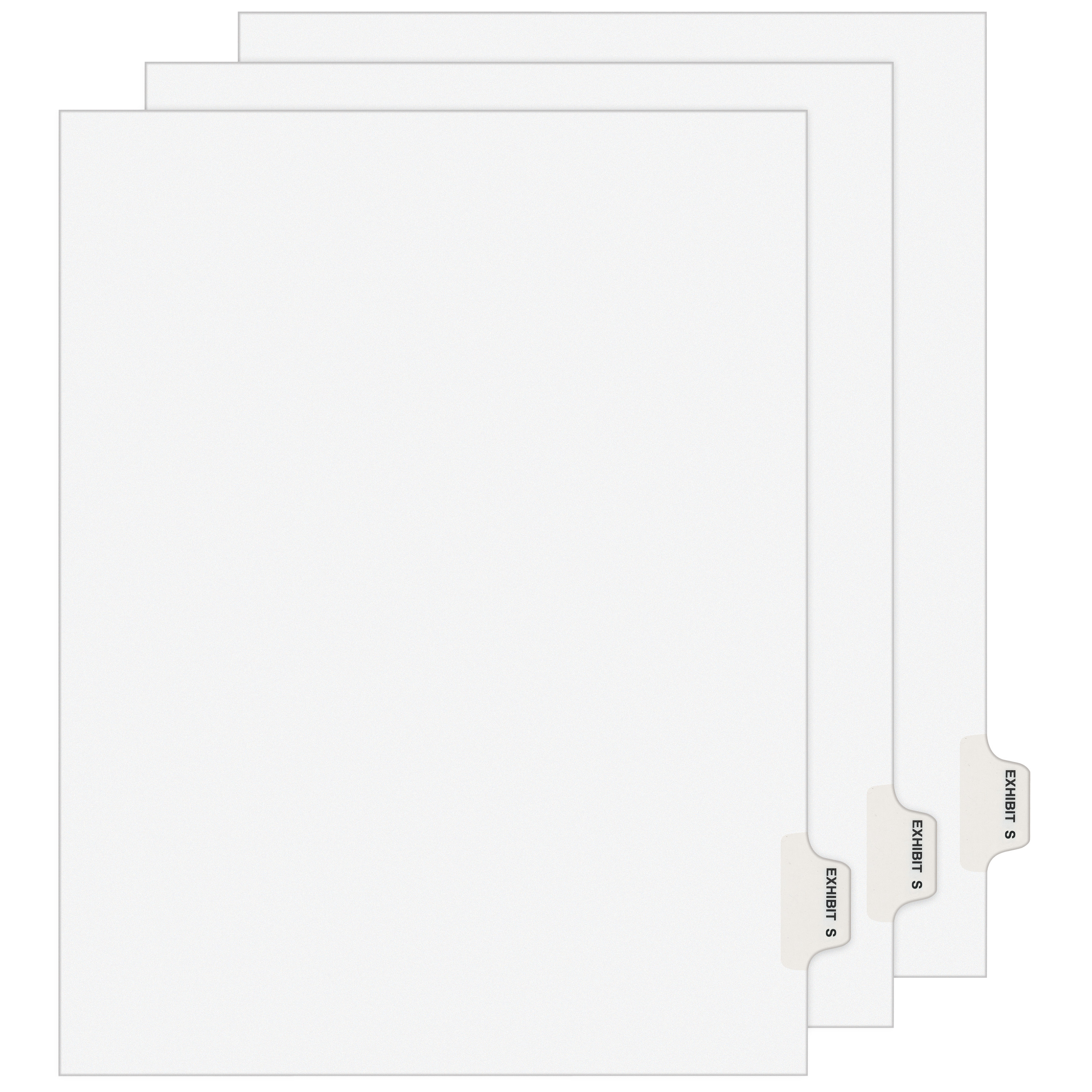 Avery Legal Exhibit Unpunched Dividers for Use with Any Binding System