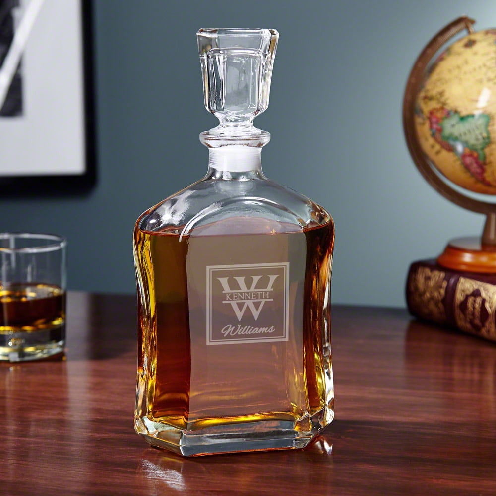 Oakhill Whiskey Decanter Set with Wooden Gift Box