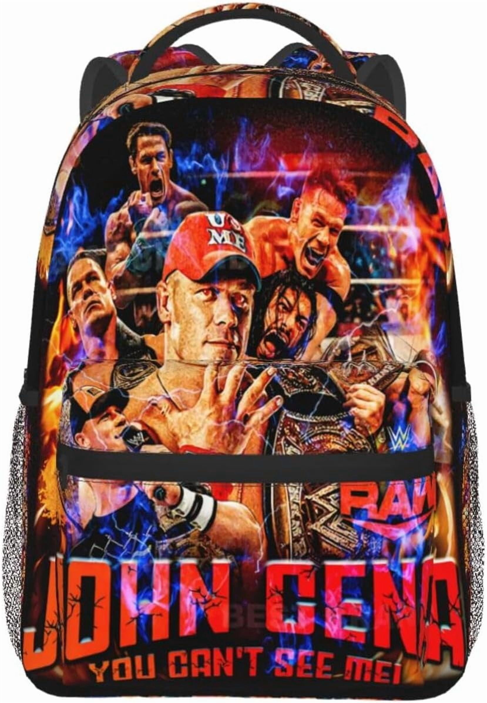 John Boxer Cena Wrestler Backpack Large Capacity Handiness Casual Travel Backpack 11.4X7.8X15.7 inch