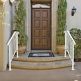 thumbnail image 4 of Handrails for Outdoor Steps, Metal Handrail Fits 2 Steps, Stair Railing with Installation Kit, Transitional Handrail for Concrete Steps, Wooden Stairs, White, 4 of 8
