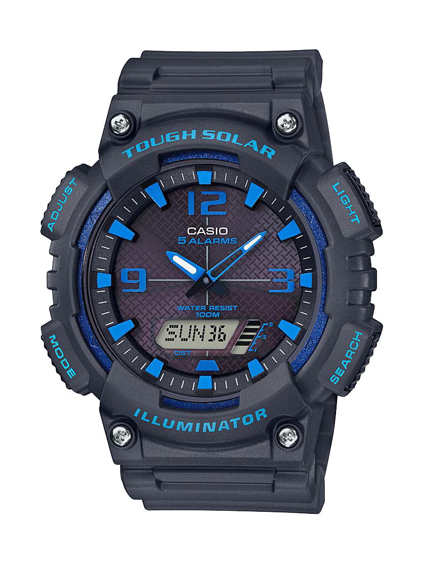 Casio Men's Solar Sport Combination Black and Gray Watch AQS810W-1AV 