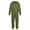 Army Green, variant on Boys’ Hooded One Piece Jumpsuit, Long Sleeve Solid Color Zip Up Onesie, Casual Halloween Costume for Kids