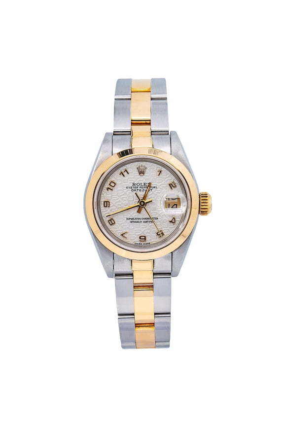 Pre-Owned Rolex Oyster Perpetual Datejust 26MM White Dial With Two Tone Oyster Bracelet