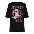 thumbnail image 5 of LINGLANG Womens Tops Trendy Country Music Graphic Tee Casual Denim Western Short Sleeve T Shirt Top Under $5, 5 of 6