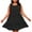 Black(Trending), variant on Mingw Ladies Babydoll Dresses Wrap V Neck Short Flared Sleeve Wedding Guest Dress Smocked Ruffle Hem Mini Dress XXXXL