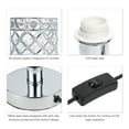 thumbnail image 4 of Tomshine Crystal Bedside Table Lamp, Desk Light UL-listed Decorative for Bedroom Living Dining Room Coffee Shop Bookcase Dresser, Silver, 4 of 6