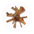 thumbnail image 4 of Rustic Teak Wood Root Bar Table Including 47 Inch Round Glass Top, 4 of 5