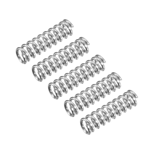 Unique Bargains Compression Spring, 5 Pack 304 Stainless Steel, 3mm OD, 0.5mm Wire, 10mm Length