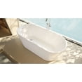thumbnail image 2 of Dreamline BTAQ6629XEW31 Aqua 67" Free Standing Acrylic Soaking Tub - White, 2 of 7