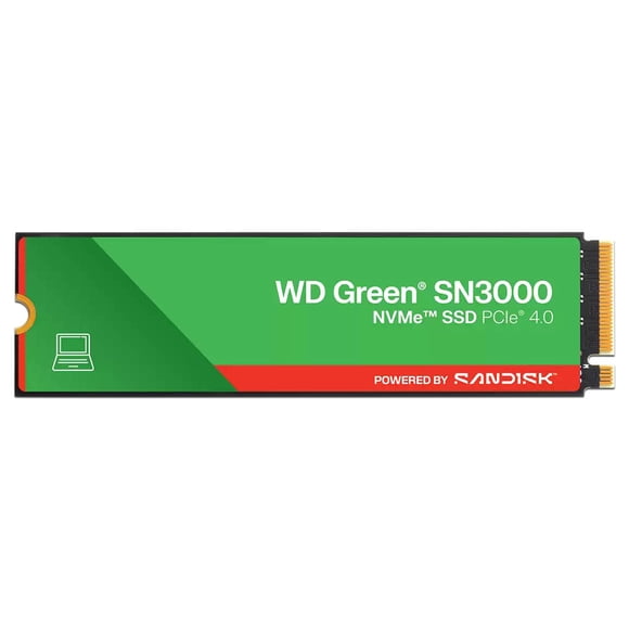 Unidad de Estado Sólido Western Digital Green SN3000 de 500GB, M.2 NVMe PCIe 4.0.