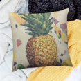 thumbnail image 2 of Orinice   Pineapple Watercolor  Throw Pillow Case Beautiful Colorful Art Sketch of Exotic Tropical Summer Fruit Pillow Cushion Covers Home Sofa Decorative   20x20in, 2 of 5
