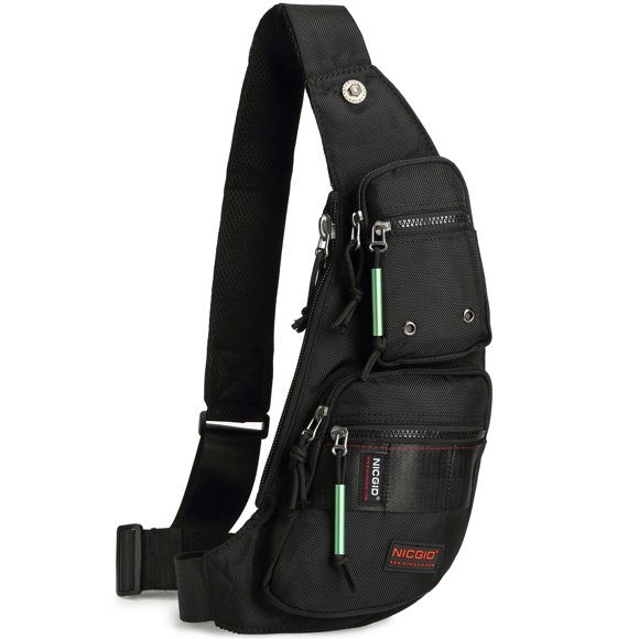 Mochila bandolera NICGID de nailon impermeable para pecho y hombro