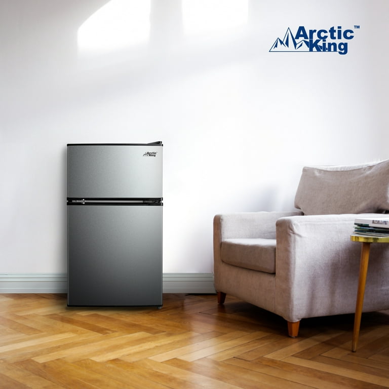 Arctic King 3.2 Cu ft. Two Door Compact Refrigerator with Freezer 