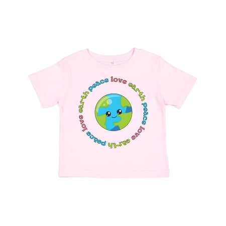 Inktastic Peace Love Earth Boys or Girls Toddler T-Shirt
